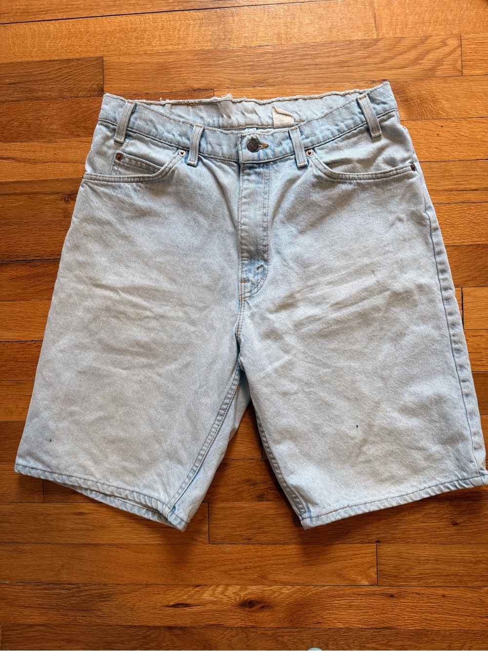 Vintage Orange‎ Tab Levi’s Light Wash Denim Jean Shorts 550 size 34